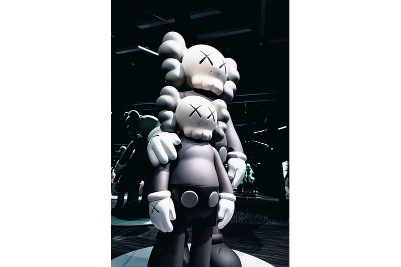 KAWS: ALONG THE WAY Hong Kong Companion Exhibition Sculpture Grey Cream Black