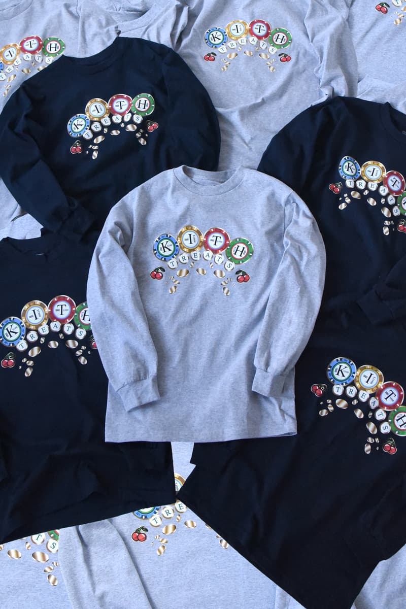 KITH Treats Jackpot Collection Long Sleeve Shirts Grey Black