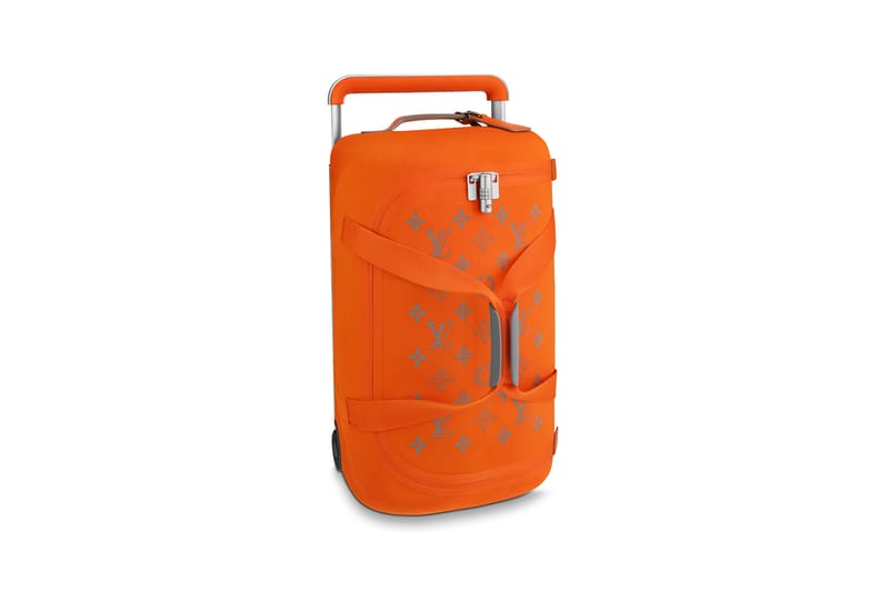louis vuitton orange suitcase