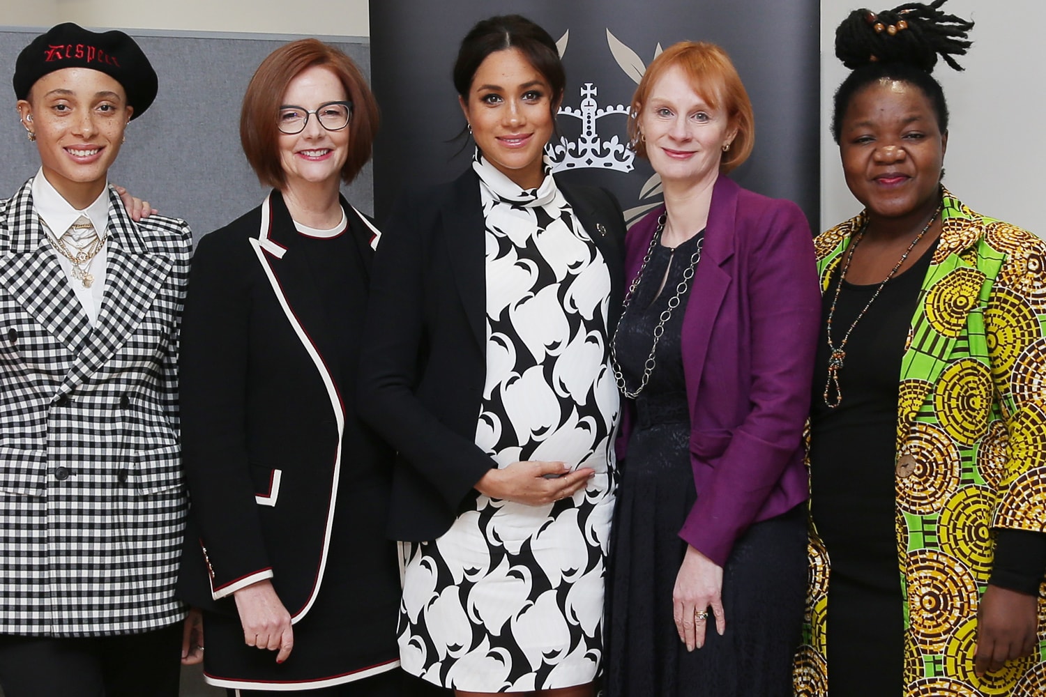 Meghan Markle International Women's Day Panel Adwoa Aboah Annie Lennox Julia Gillard
