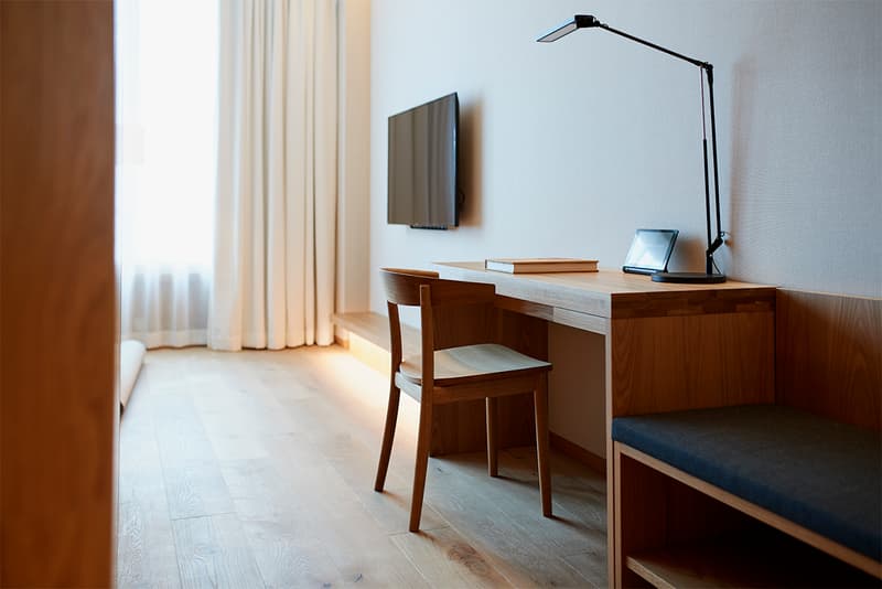 Muji Hotel Ginza Tokyo Japan Interior Minimalist Travel Desk Lamp