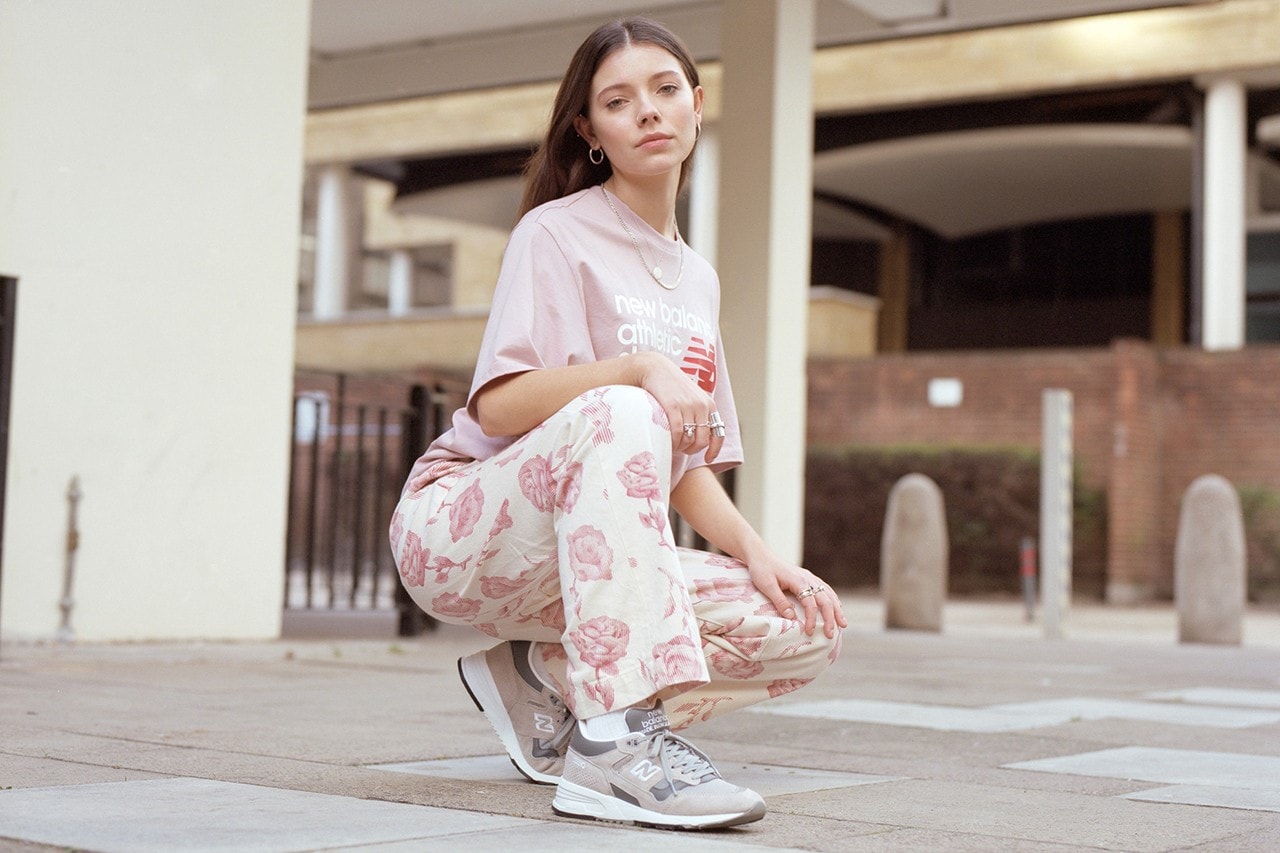 New Balance Made in UK Spring Summer 2019 Collection 1500 Sneaker Grey White Shirt Pants Pink