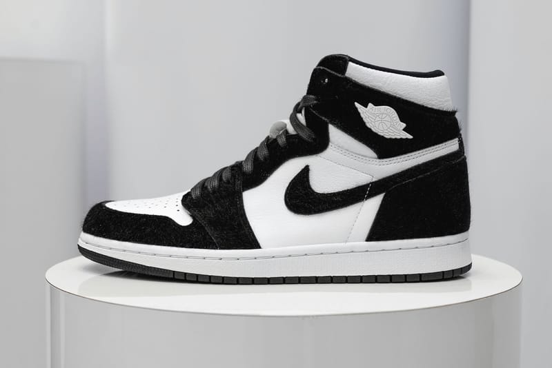 black and white high top nike jordans