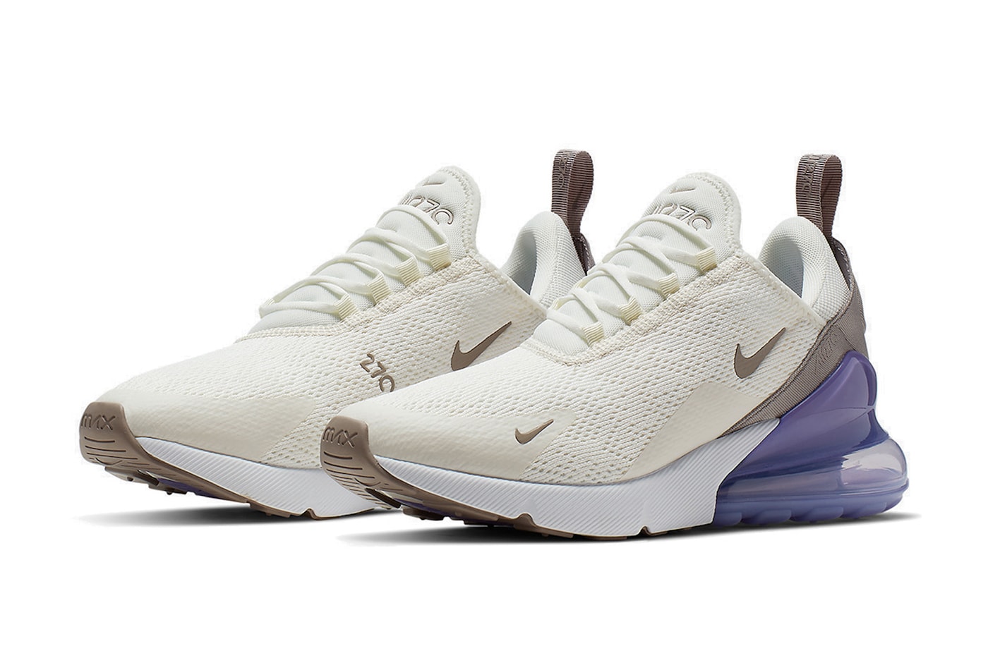 Nike Air Max 270 "Lilac" Release Date White Cream Brown Purple