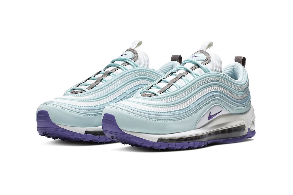 Nike Air Max 97 "Teal Tint" Purple Ice Blue White Tint Sole Sneaker Release 