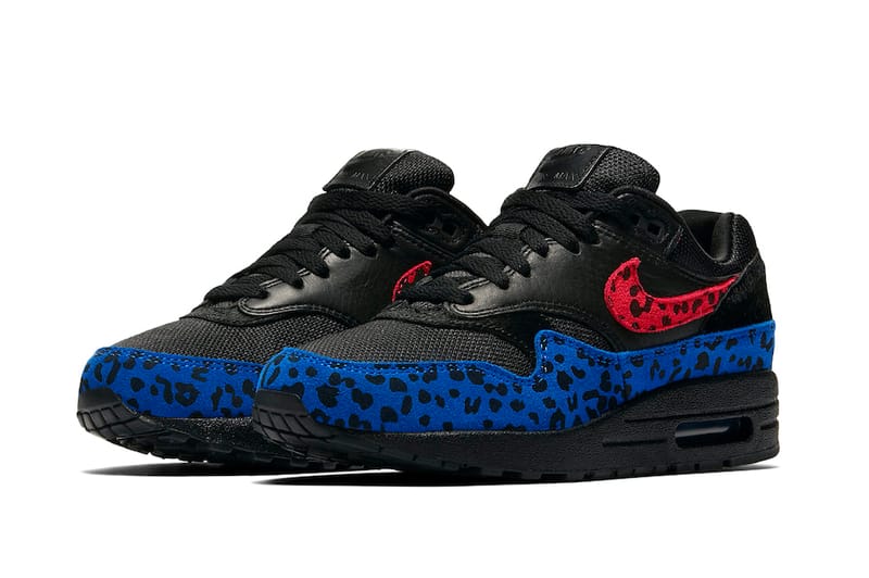 nike black and leopard print trainers