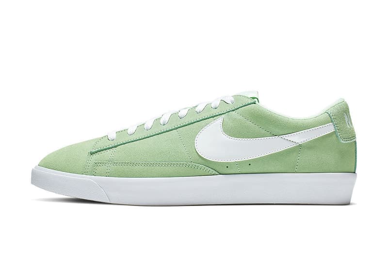Nike Blazer Low Pastel Pink and Green Sneaker Release Drop Spring Footwear Shoe Trainer
