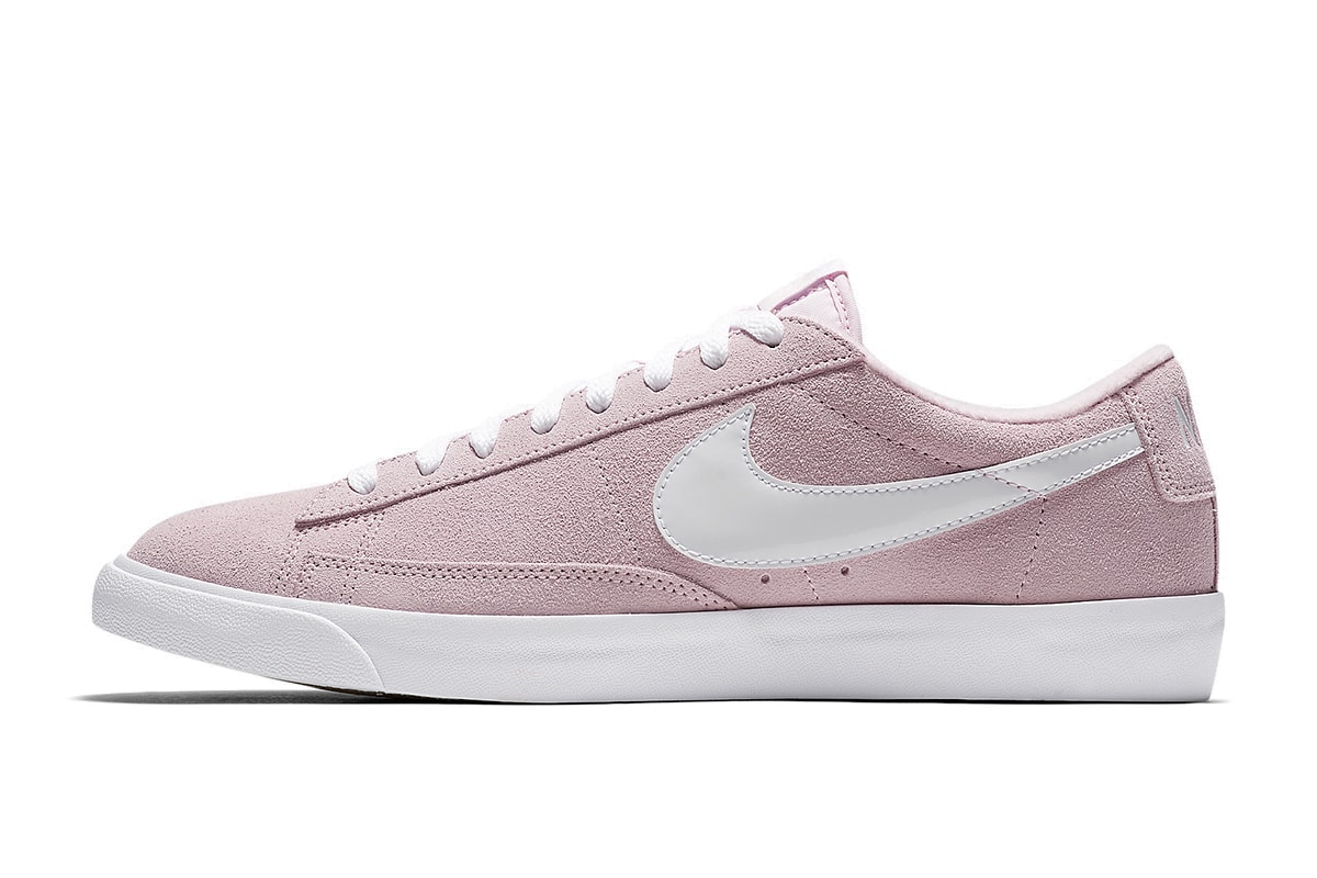 Nike Blazer Low Pastel Pink and Green Sneaker Release Drop Spring Footwear Shoe Trainer