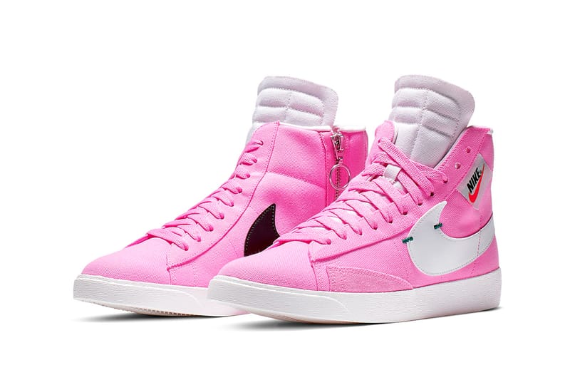 nike blazer mid rebel pink