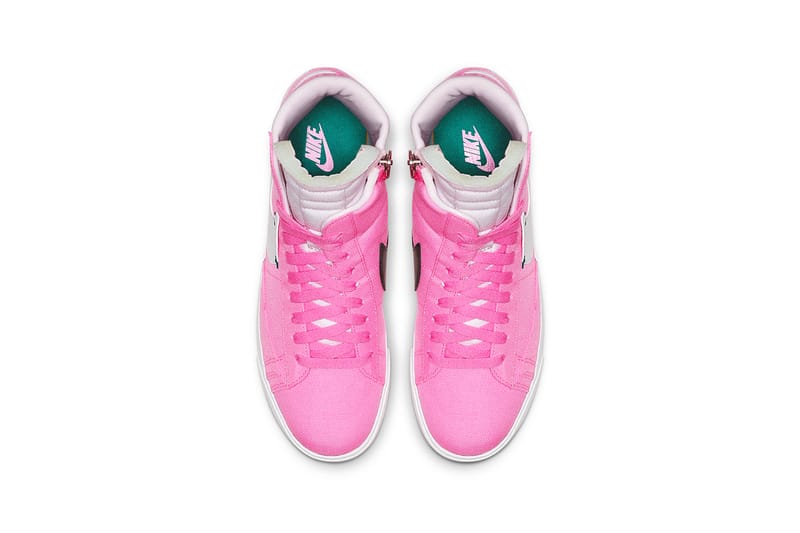 nike blazer mid rebel pink