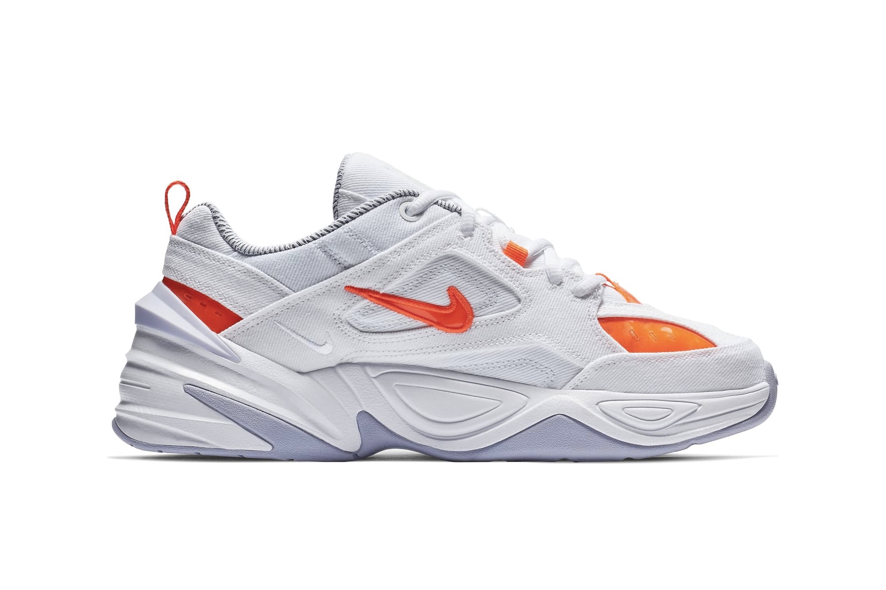 Nike M2K Tekno "Crimson White" & "Citrus Teal" Sneaker Shoe Spring Trainer Footwear Neon Detail Fashion 