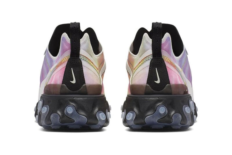 Nike React Element 55 Tie-Dye Black Green Pink