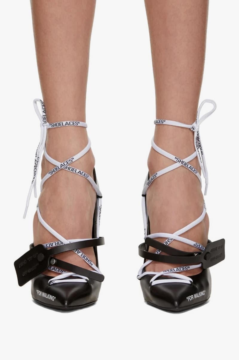 Off-White Spring Summer 2019 Lace Heel Black