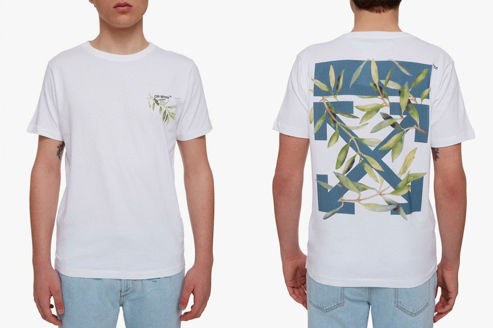 Off White Gente Roma Leaves Arrow T Shirts