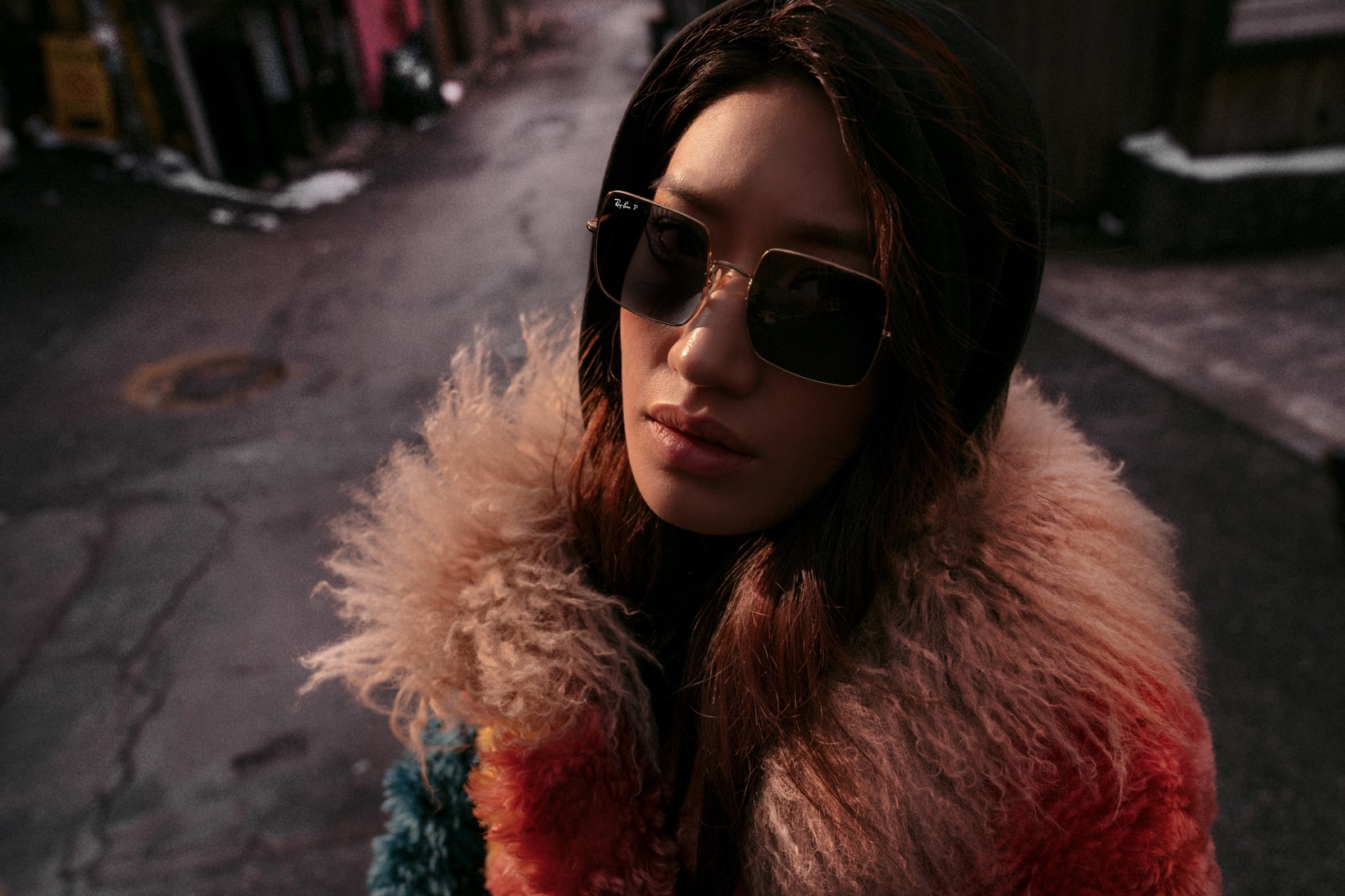 Peggy Gou x Ray Ban Sunglasses Collection Square Gray Classic