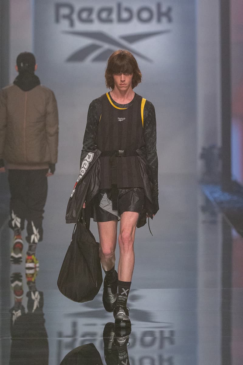 Reebok Fall Winter 2019 Shanghai Fashion Week Show Collection Jacket Bag Dress Black