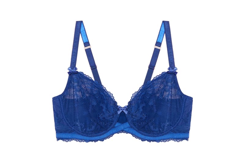 Savage X Fenty Wireless Lace Bralette Blue