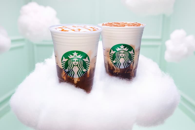 See Starbucks' Latest Cloud Macchiato Drink Collaboration Ariana Grande Coffee Teaser Beverage Food