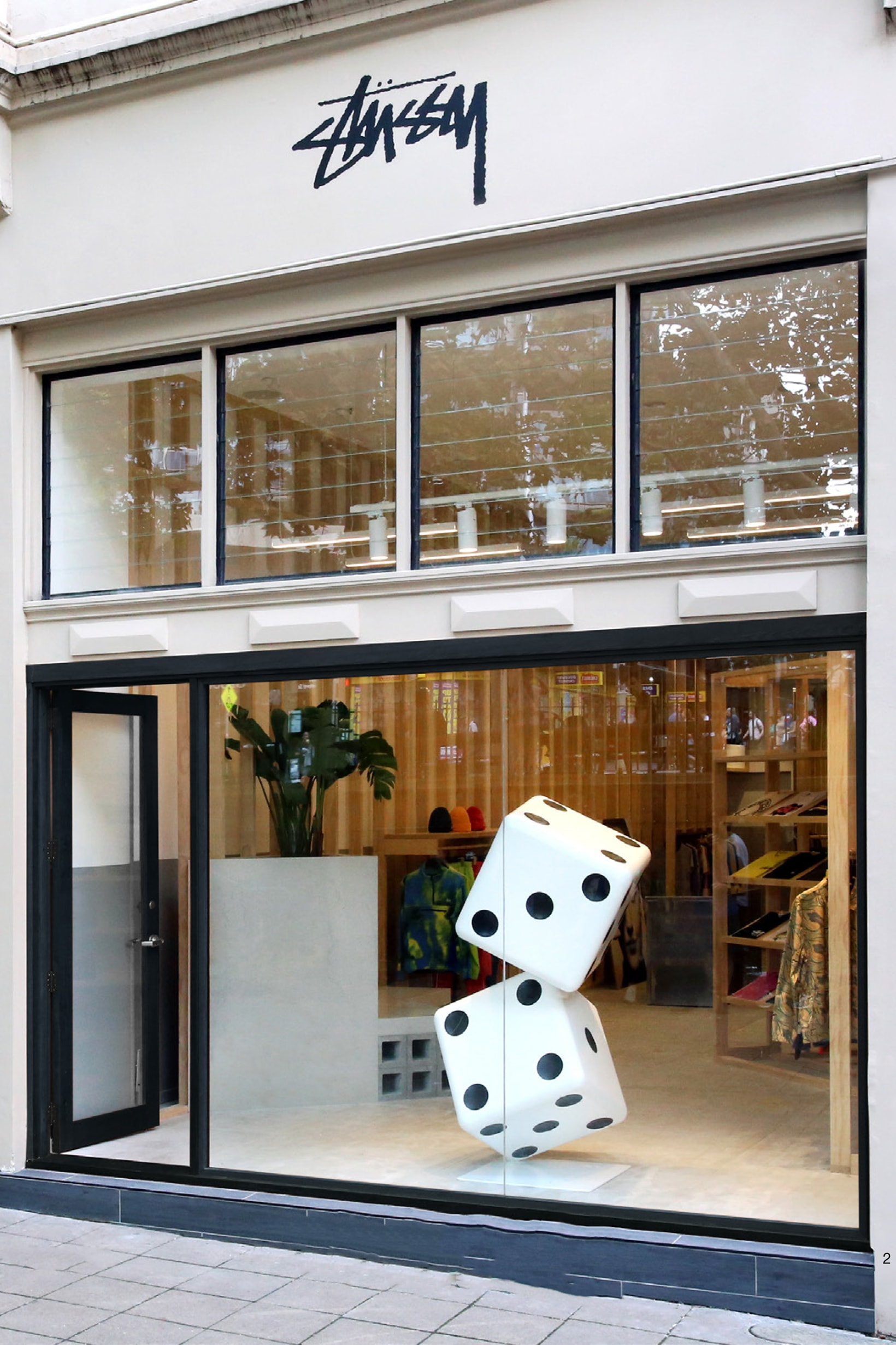 Stussy Sydney Chapter Store Front Dice Black White