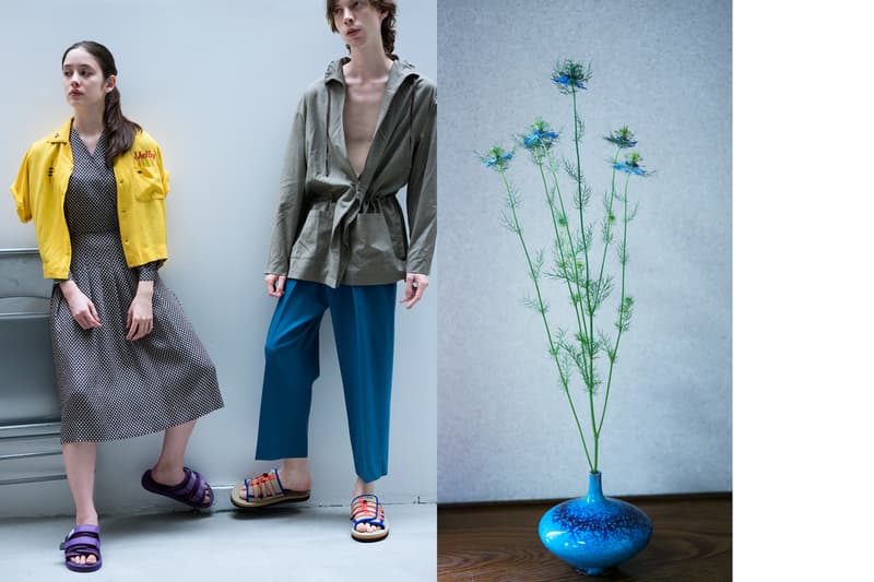 SUICOKE Spring Summer 2019 Lookbook Sandals Purple Tan Orange Top Yellow Brown Dress Black