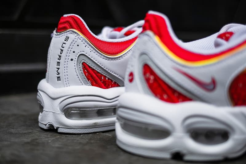 Supreme x Nike Air Max Tailwind 4 Red White