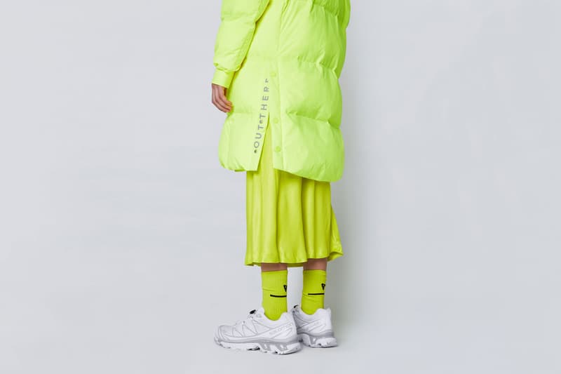 The Arrivals 5.2 Puffer AER Parka Neon Green