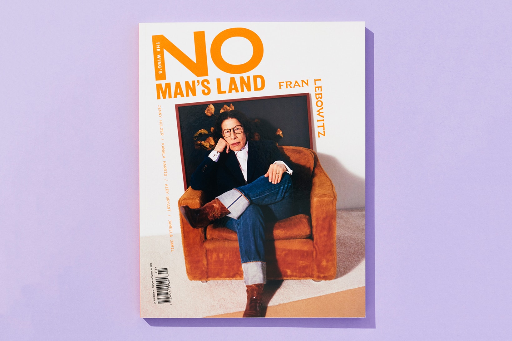 The Wing Spring 2019 Issue 3 No Man's Land Fran Lebowitz Jacket Black Pants Blue