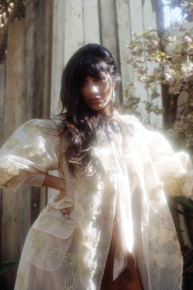 The Wing Spring 2019 Issue 3 No Man's Land Jameela Jamil Dress Cream Gold