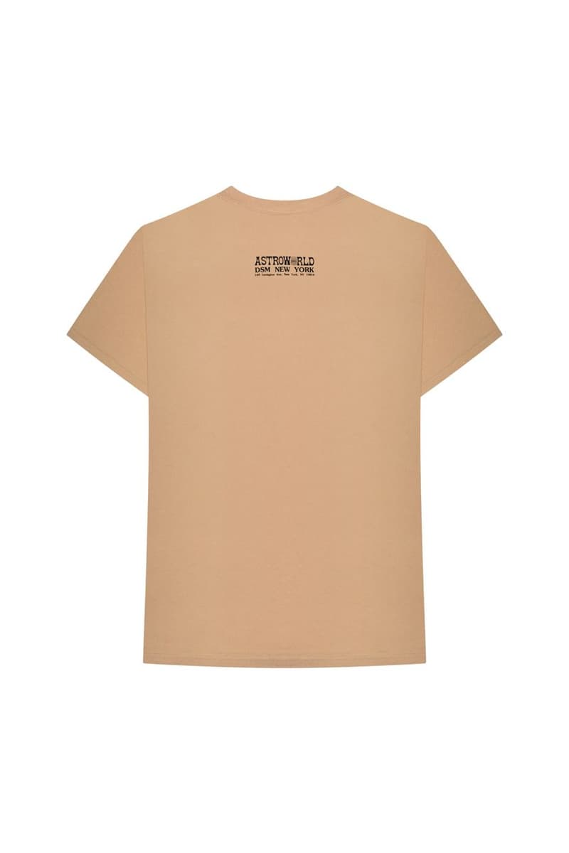 Travis Scott Astroworld Merch Collection T-shirt Tan