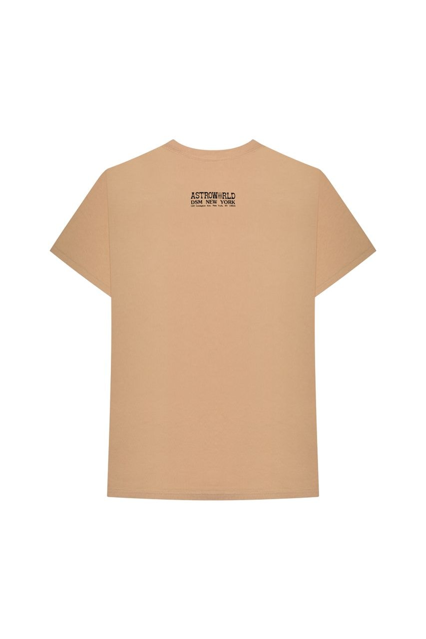 Travis Scott Astroworld Merch Collection T-shirt Tan