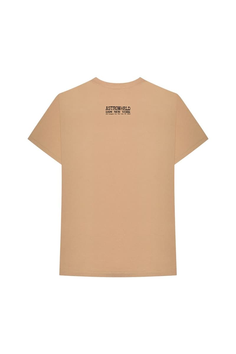 Travis Scott Astroworld Merch Collection T-shirt Tan