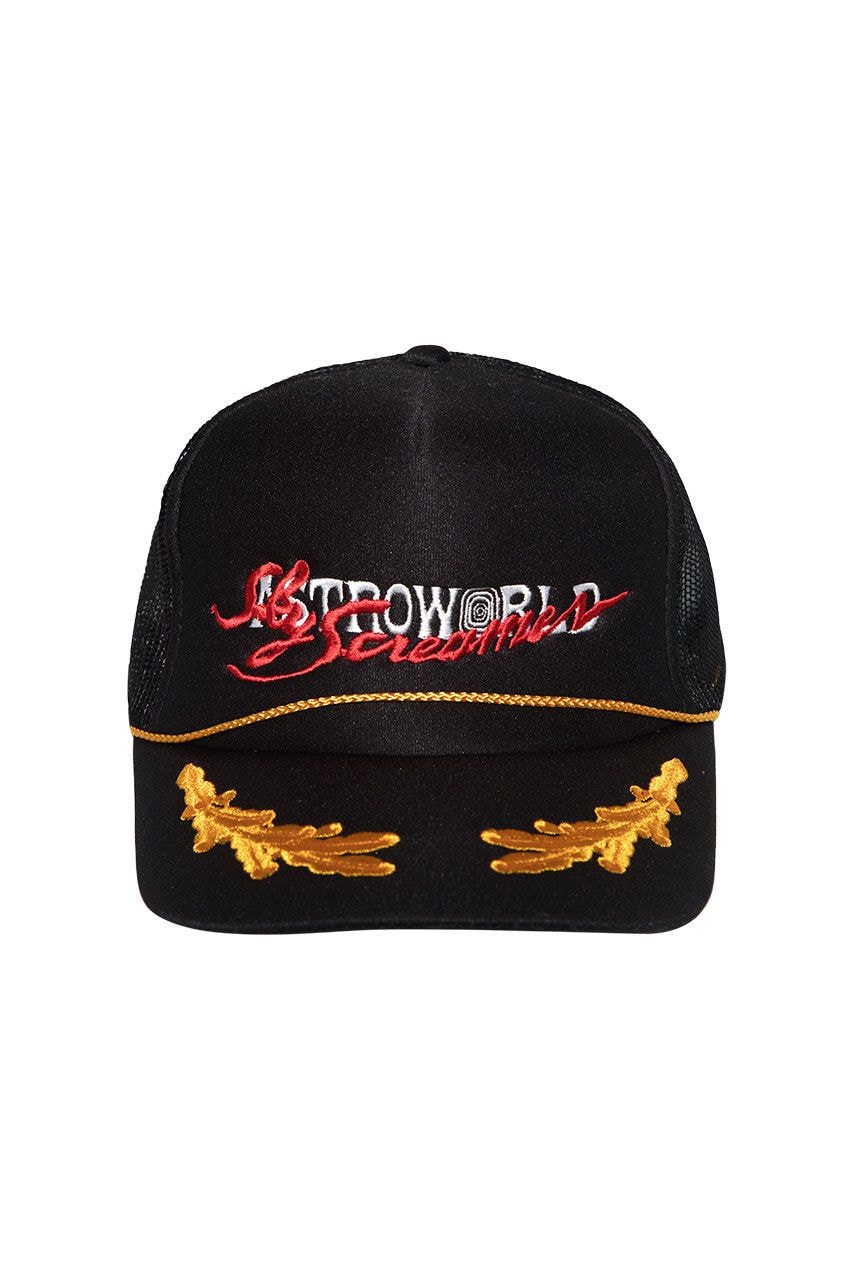 Travis Scott Astroworld Merch Collection Trucker Hat Black