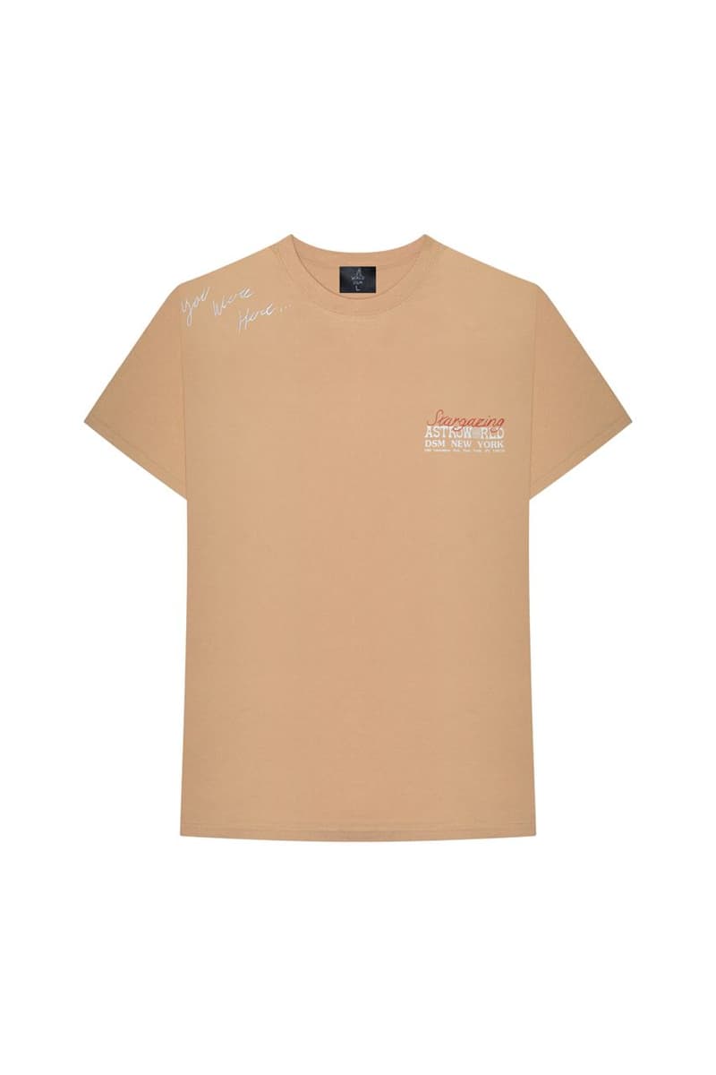 Travis Scott Astroworld Merch Collection T-shirt Tan