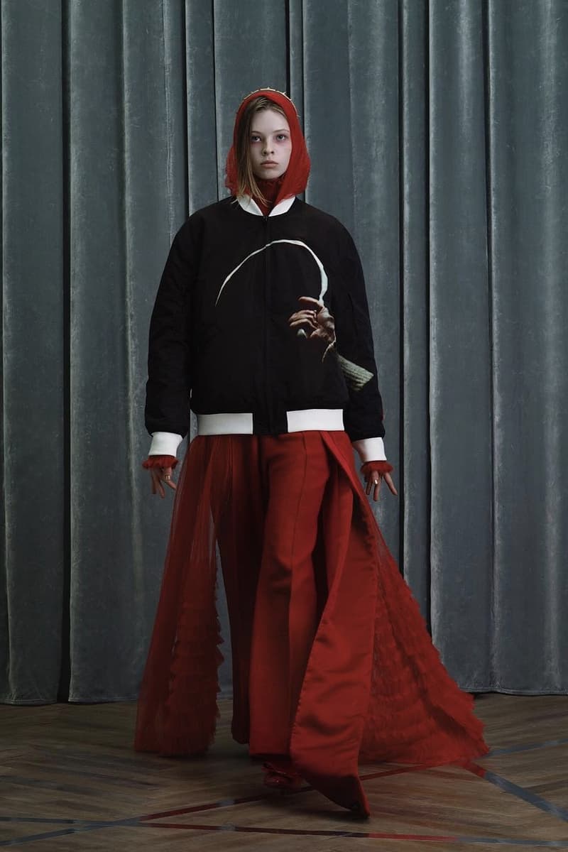 UNDERCOVER Fall Winter 2019 Collection Sweater Black Trousers Red