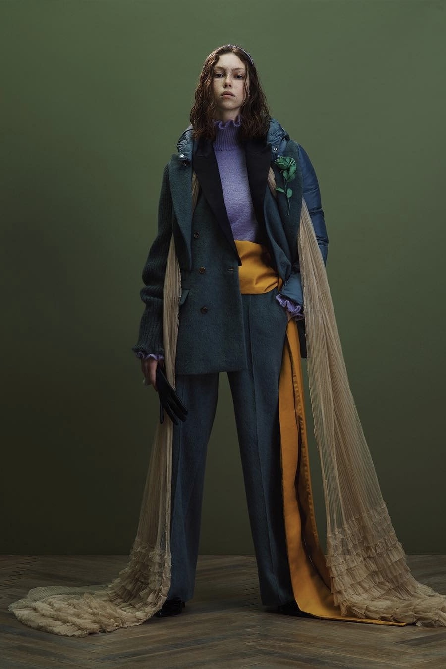UNDERCOVER Fall Winter 2019 Collection Jacket Pants Blue Tulle Yellow