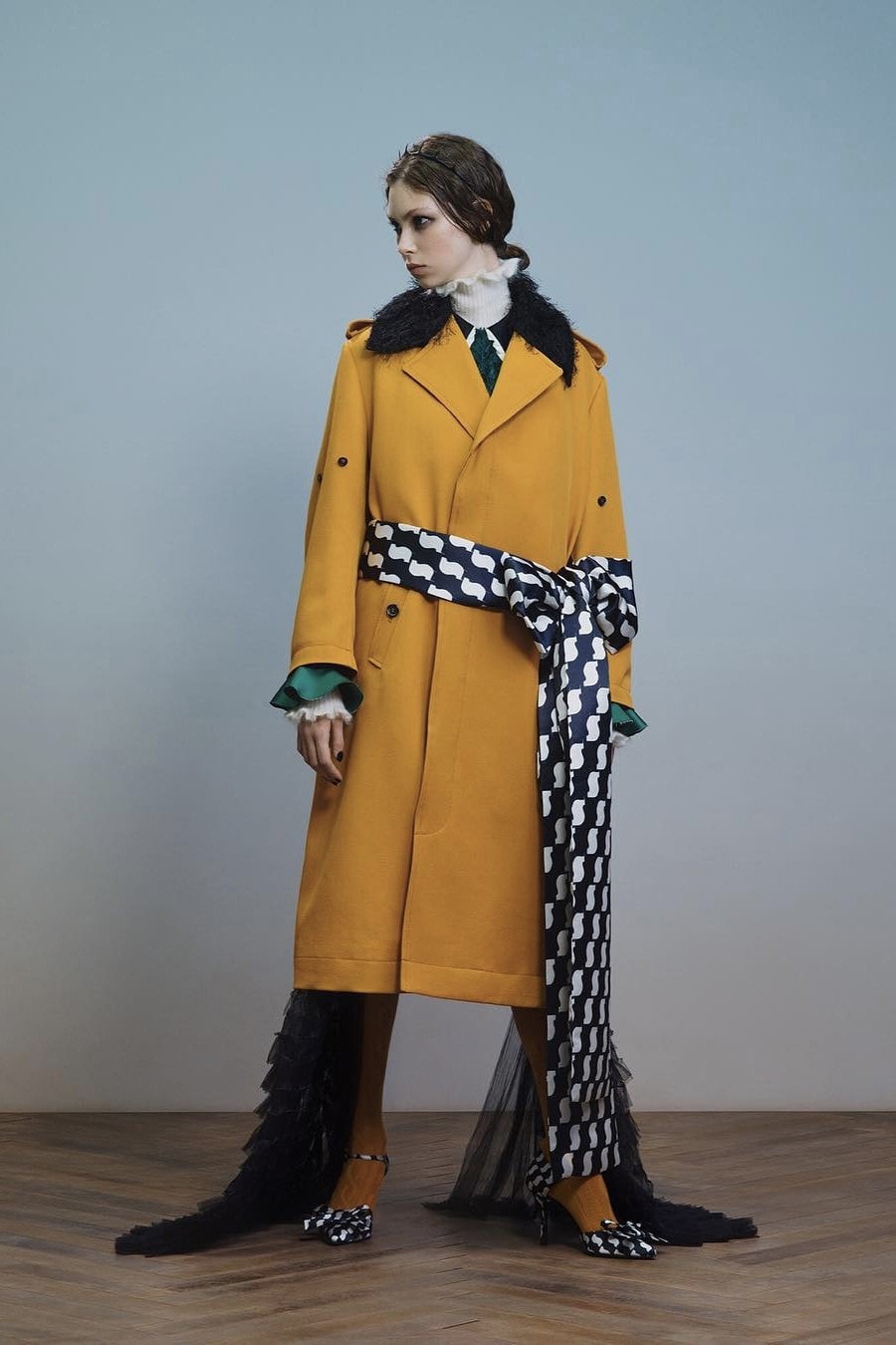 UNDERCOVER Fall Winter 2019 Collection Jacket Yellow Black White