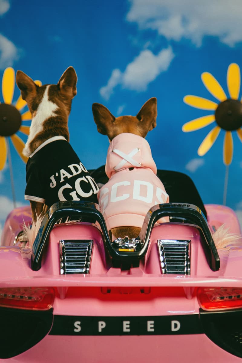 Very Important Puppies GCDS Pet Collaboration Shirts Pink Black White