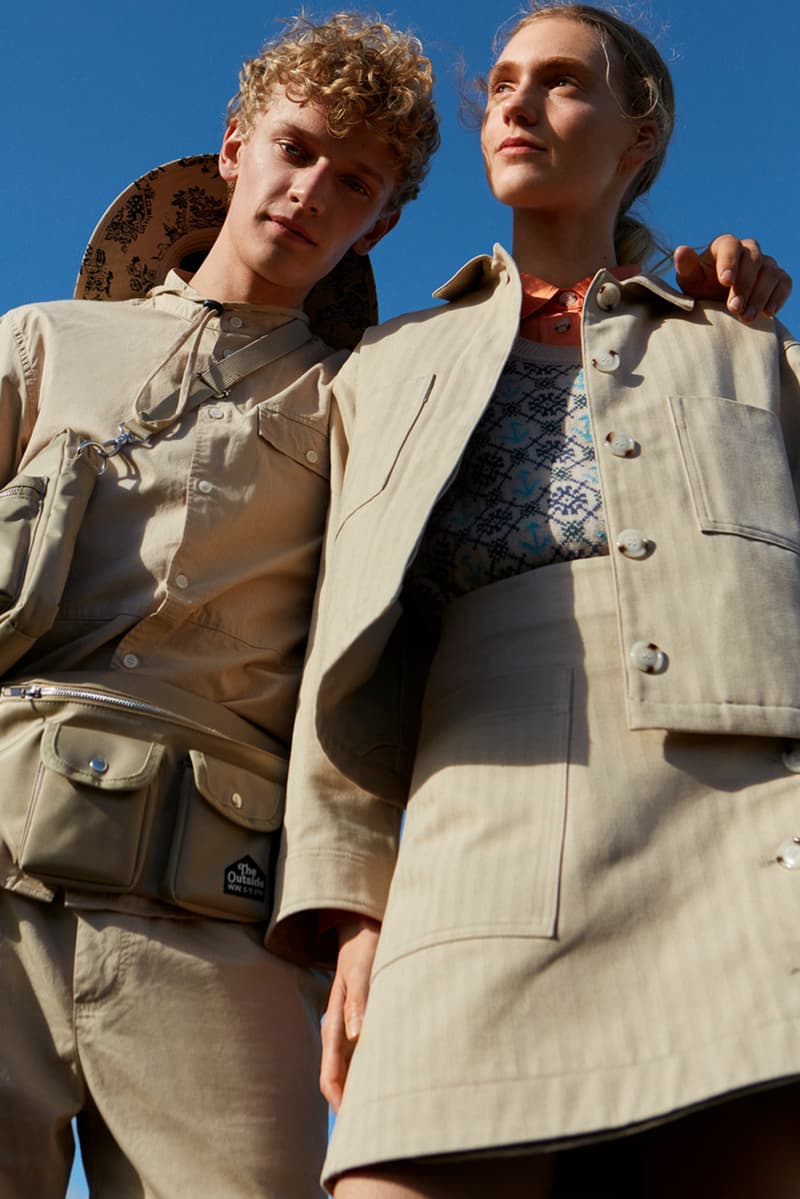 Wood Wood Spring Summer 2019 Outside Collection Lookbook Denim Jacket Skirt Bucket Hat
