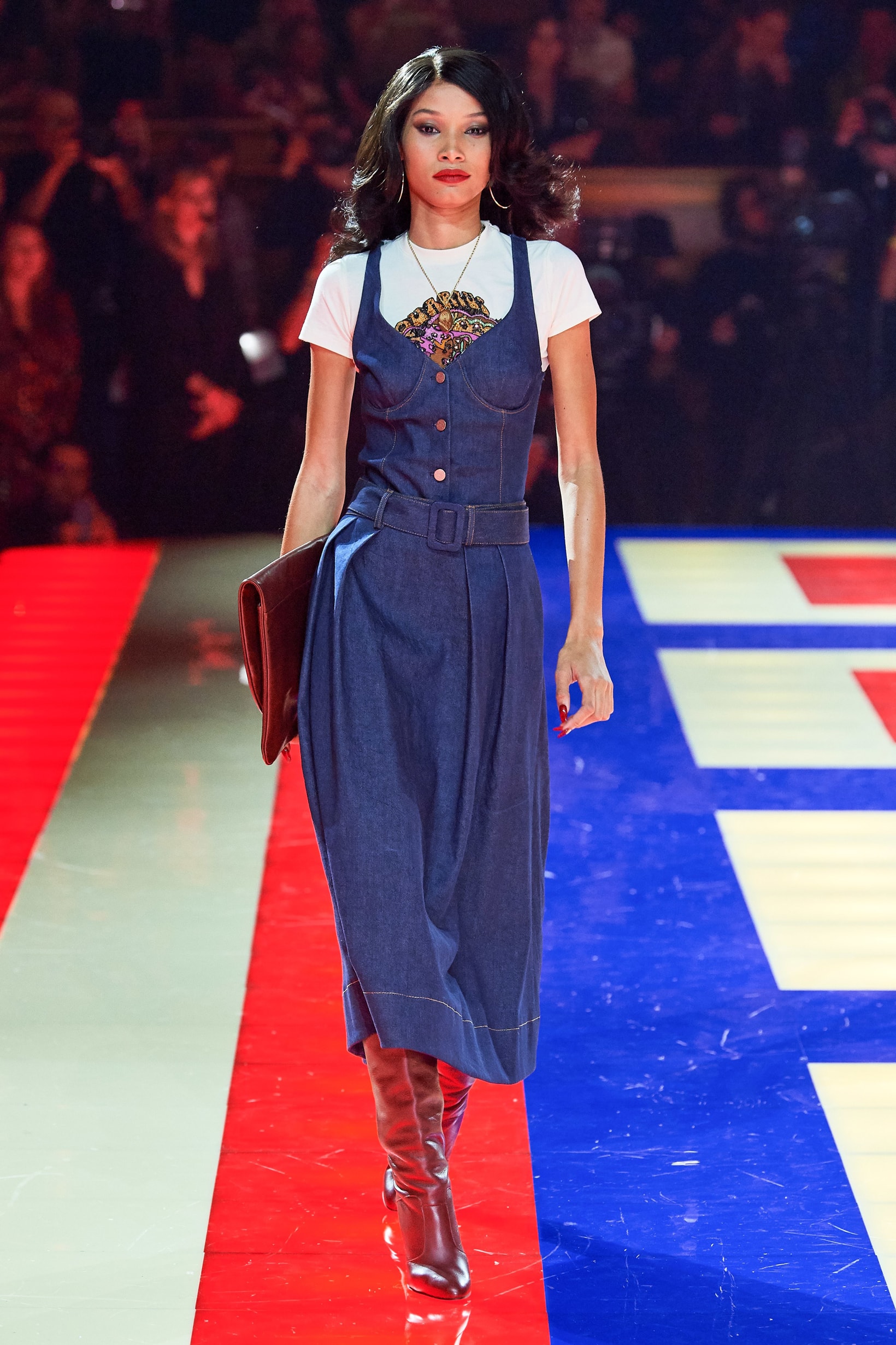 Tommy Hilfiger TommyNow Zendaya Spring 2019 Paris Fashion Week Show Collection Lineisy Montero Dress Blue
