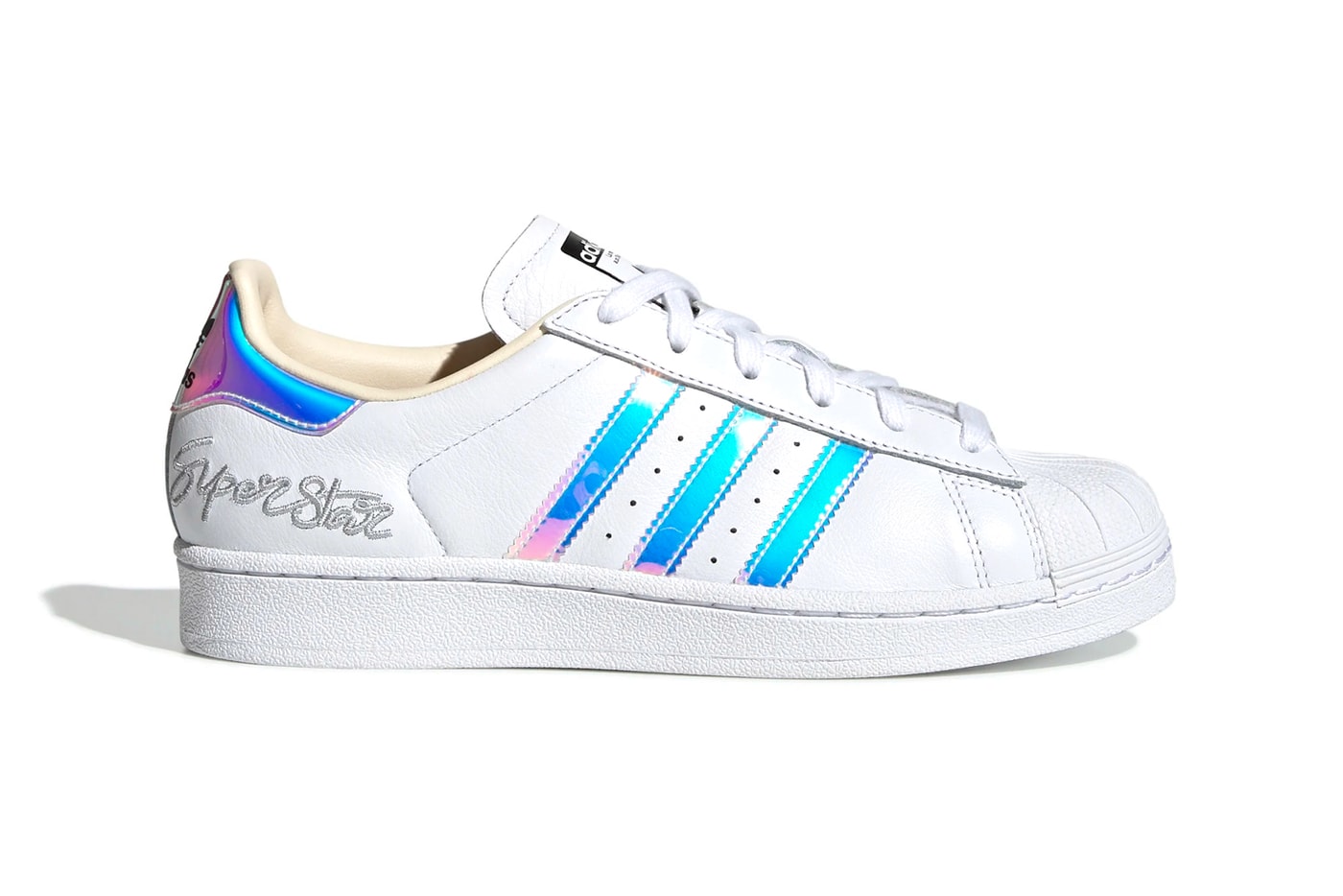 adidas Originals Superstar 80s Cloud White Silver Metallic Ecru Tint