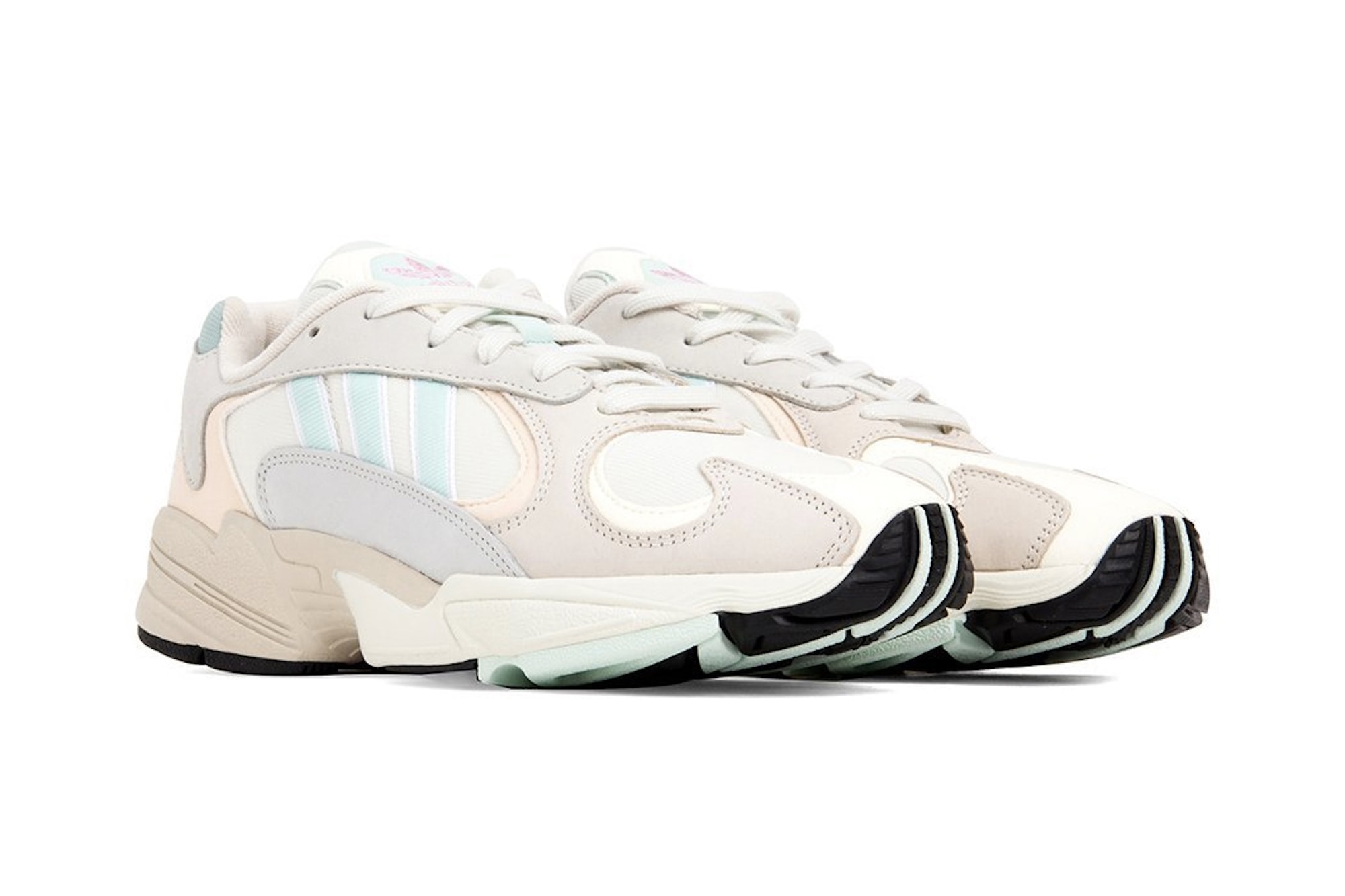 adidas Orignals Yung-1 in "Off-White/Ice Mint" Chunky Shoe Spring Sneaker Creme Grey Blue Trainer