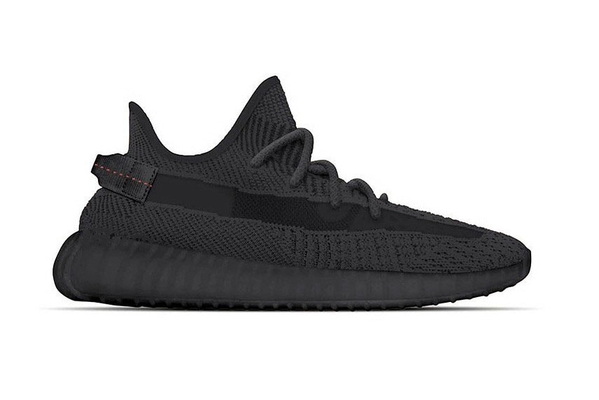 adidas YEEZY BOOST 350 V2 All-Black Release Date Sneaker Shoe Drop Kanye West 