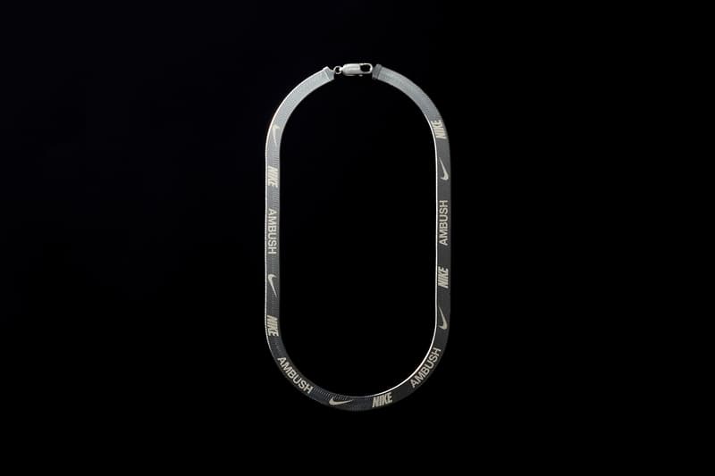 AMBUSH x Nike Herringbone Necklace White Gold Silver