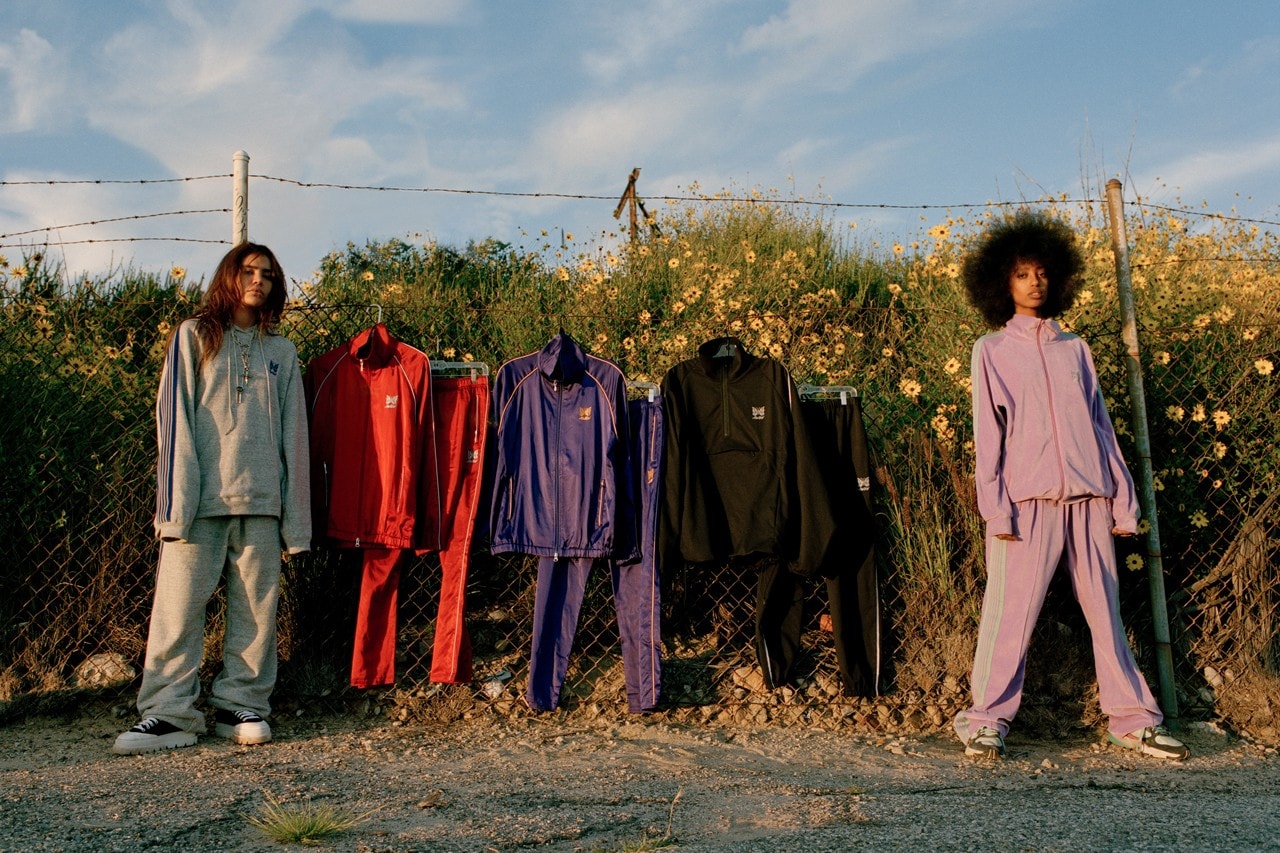 ASAP Rocky AWGE x Needles Spring Summer 2019 Collection Tracksuits Purple Lilac Red Black Gray