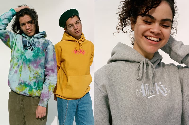 Awake NY Spring 2019 Teaser Capsule Hoodies Tie Dye Black Yellow Green