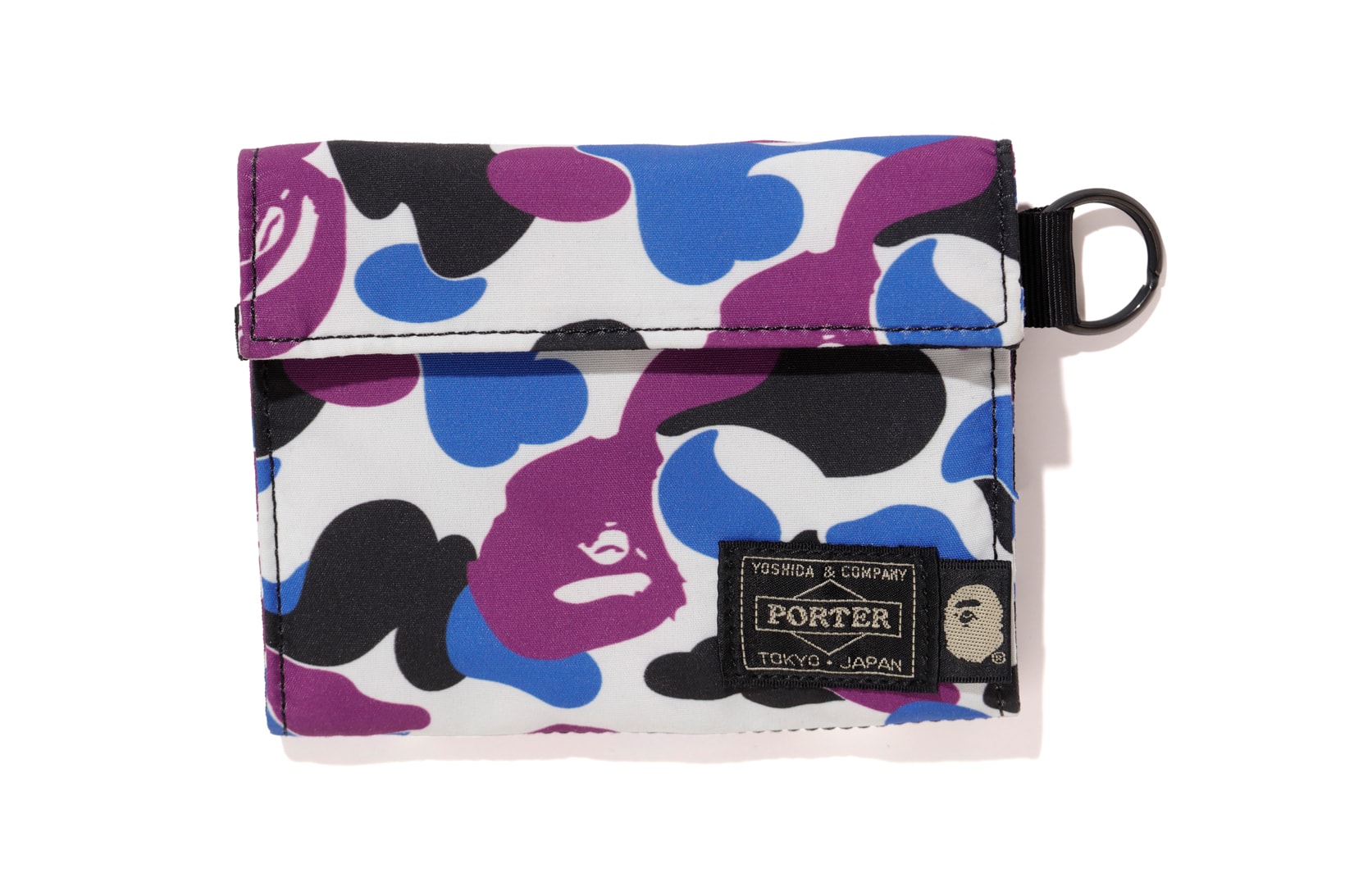 BAPE Hong Kong 13 Anniversary Collection Wallet Camouflage Blue Purple