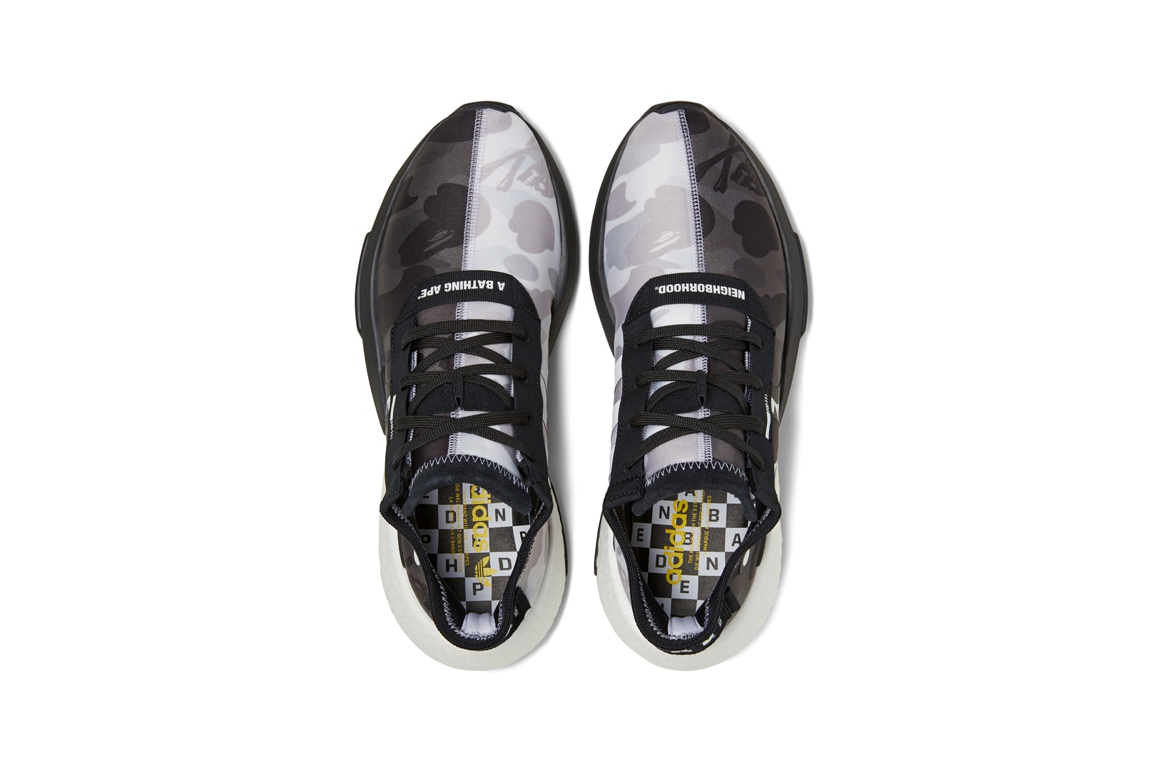 BAPE x Neighborhood x adidas Originals POD S 3.1 Grey Black White