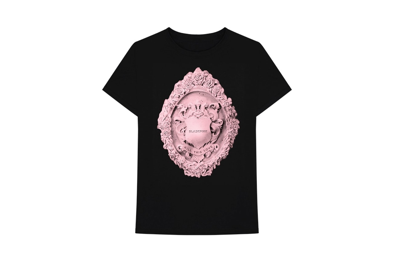 BLACKPINK Kill This Love Merch Drop T-Shirt Black Pink Logo Album Music Video