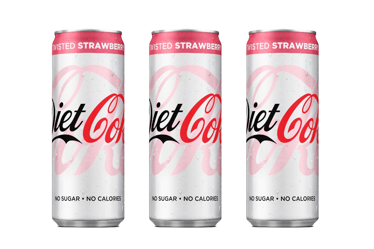 Coca-cola Announces New Diet Coke Flavor Twisted Strawberry UK Release Drink 
