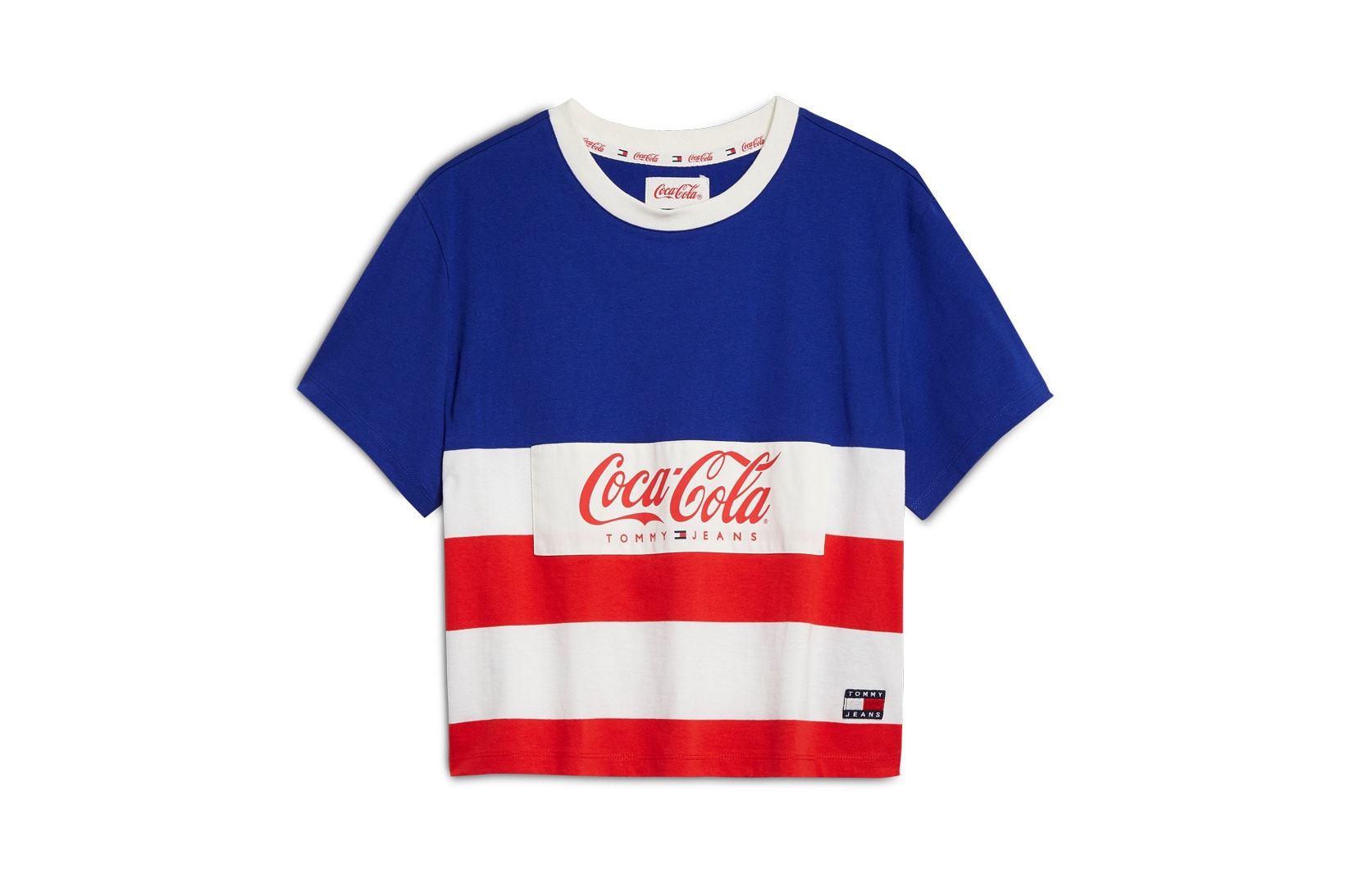Coca-Cola x Tommy Jeans Capsule Collection T Shirt Blue Red White